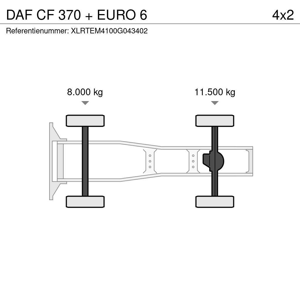 DAF CF 370 + EURO 6 트랙터 유닛
