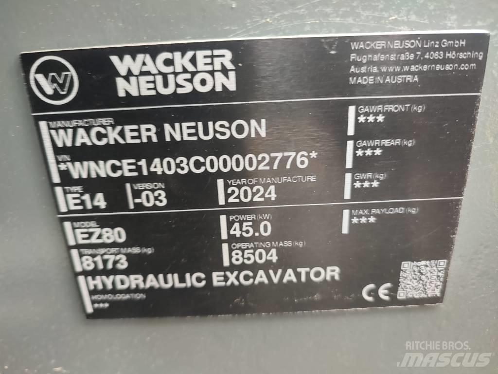 Wacker Neuson EZ 80 중형굴삭기 7톤-28톤