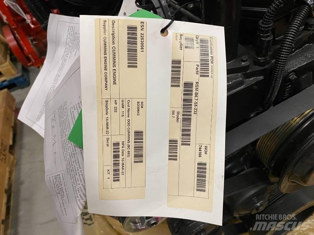 Cummins QSB6.7 농기계 - 기타