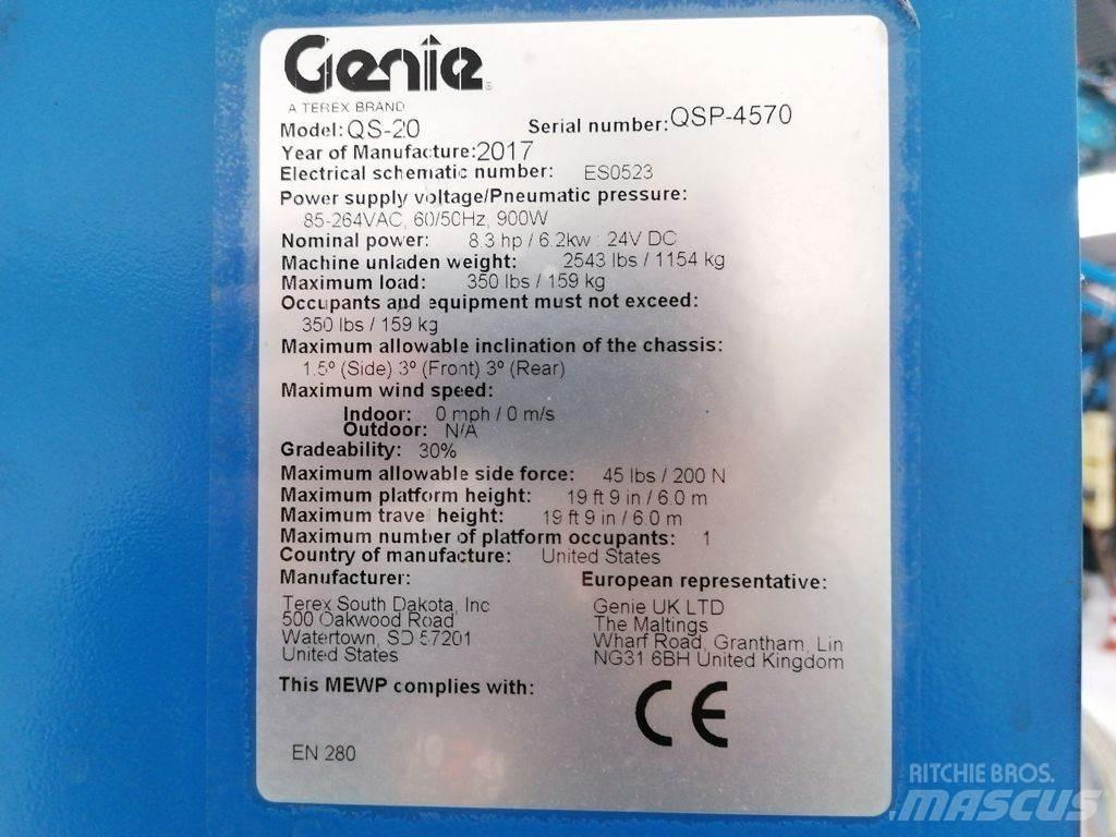 Genie QS-20 견인식 전동이동 리프트