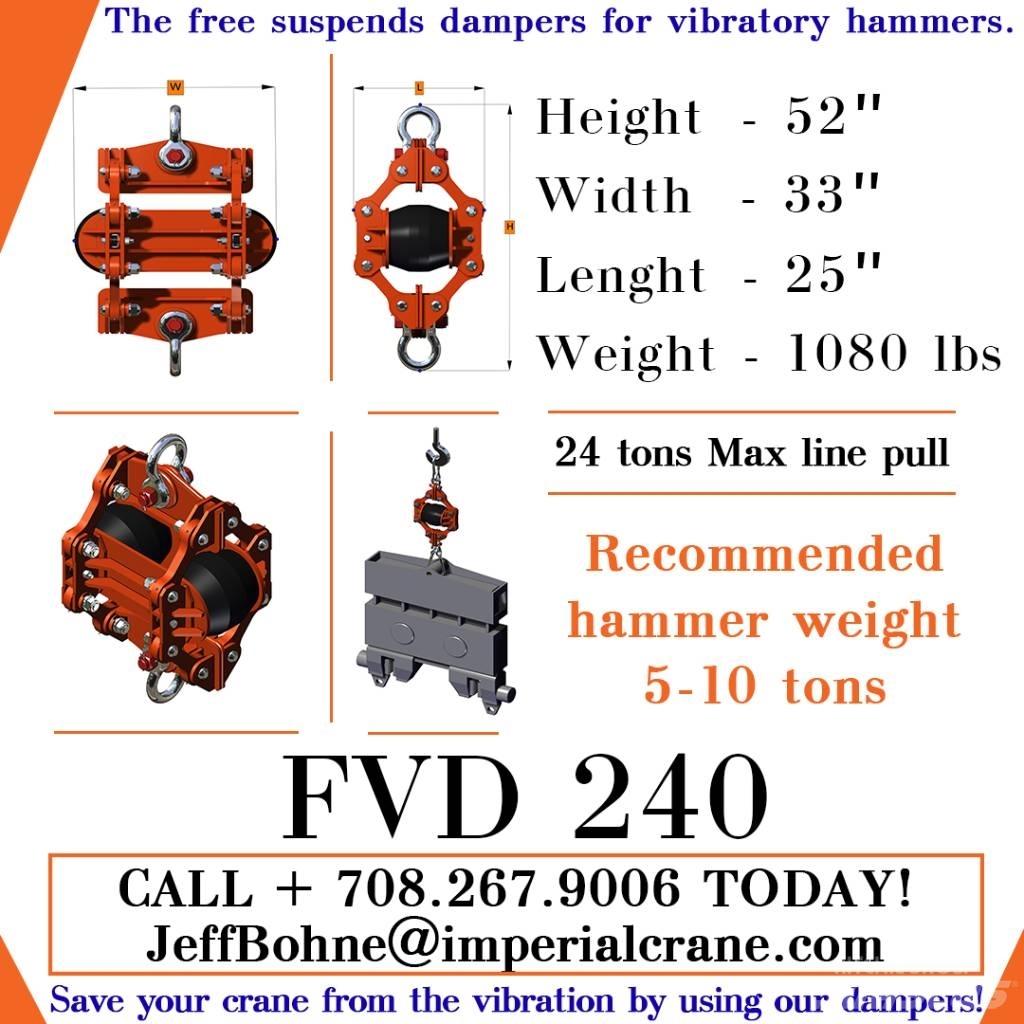  Finaros FVD 240 유압 파일 해머