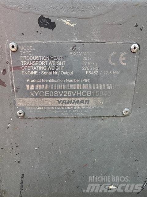 Yanmar SV 26 소형 굴삭기 7톤 미만