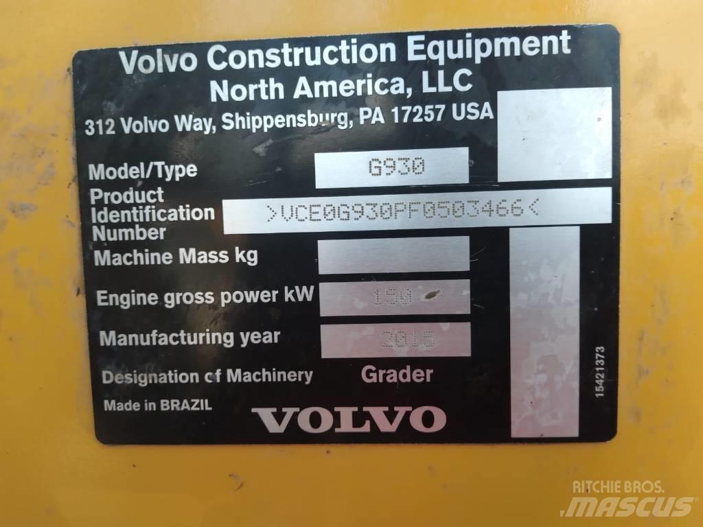 Volvo G 930 그레이더