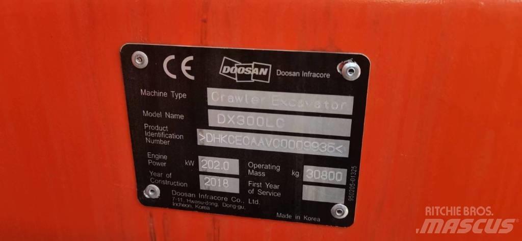 Doosan DX 300 대형 굴삭기 29톤 이상