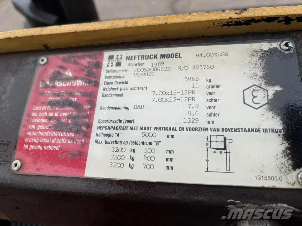 Hyster H4 * 00XLS6 디젤 지게차