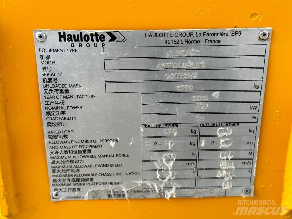 Haulotte OPTIMUM 8 가위형 리프트