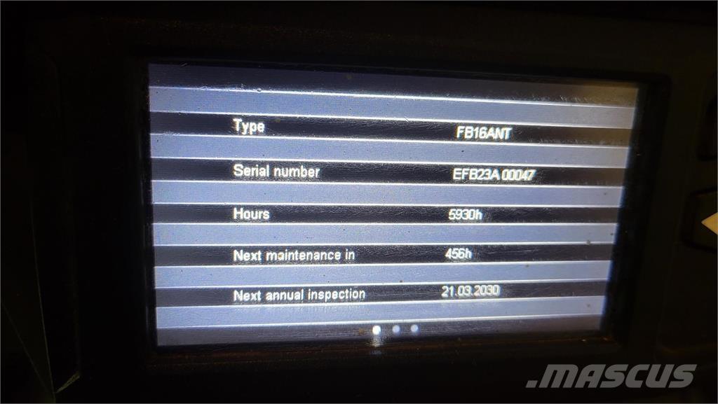 Mitsubishi FB16ANT 전동 지게차