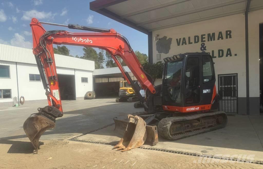 Kubota KX 080-4 중형굴삭기 7톤-28톤
