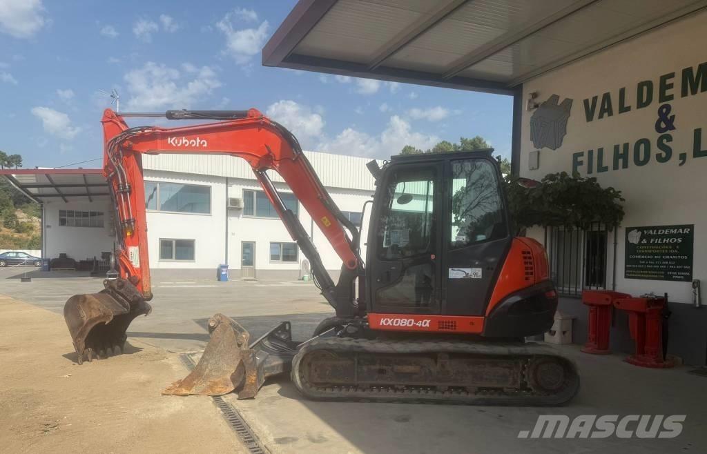 Kubota KX 080-4 중형굴삭기 7톤-28톤