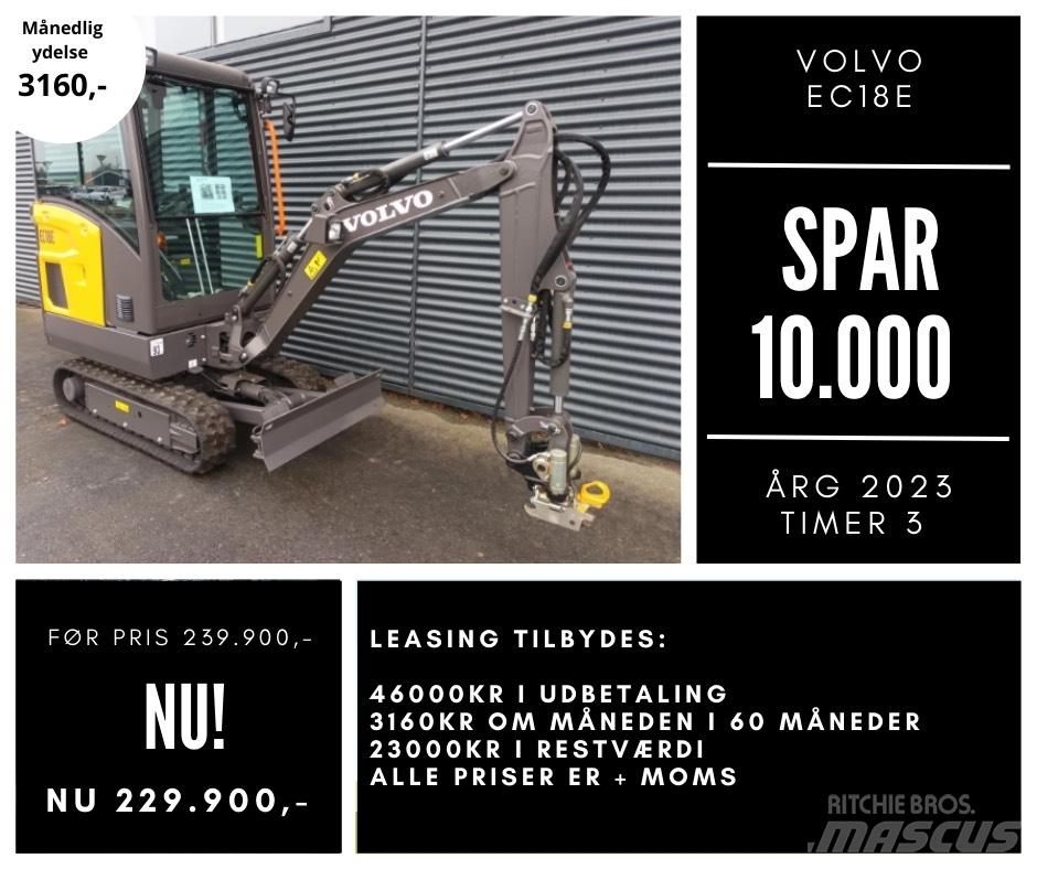 Volvo EC 18 E 소형 굴삭기 7톤 미만