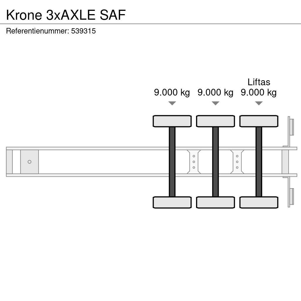 Krone 3xAXLE SAF 박스 바디 세미 트레일러
