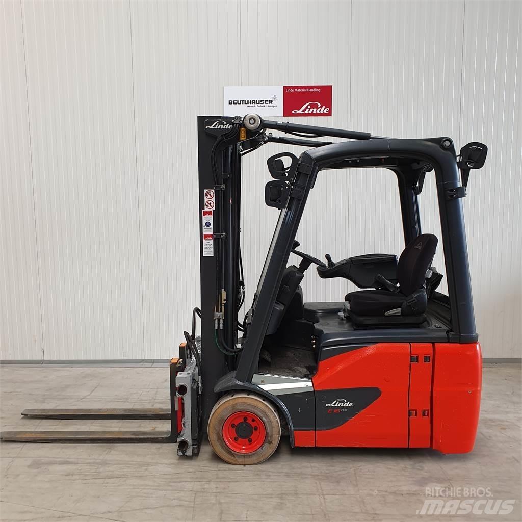 Linde E16C 전동 지게차