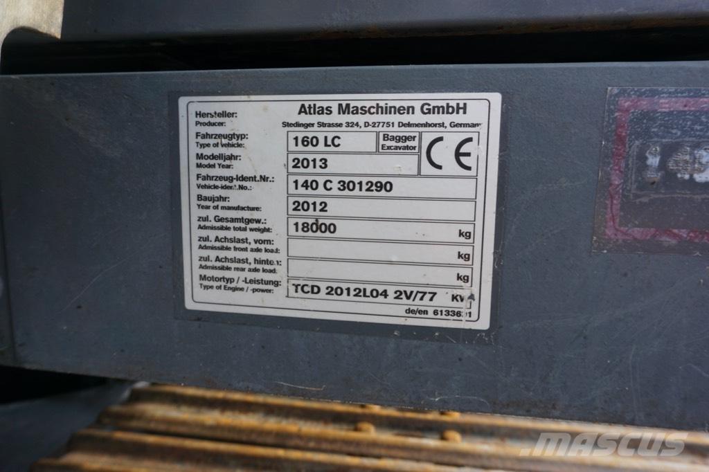 Atlas 160 LC 대형 굴삭기 29톤 이상