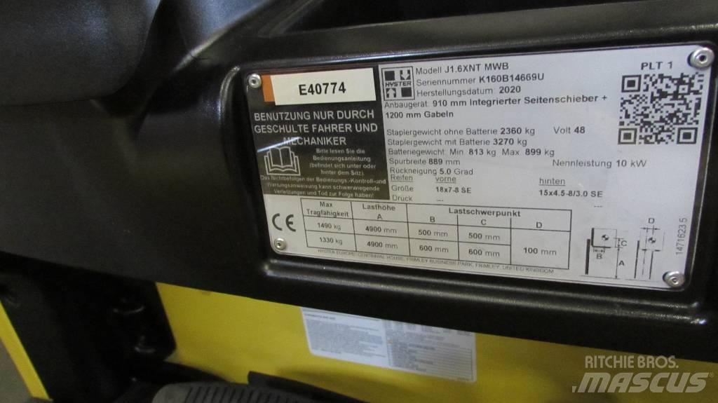 Hyster J1.6XNT MWB 전동 지게차