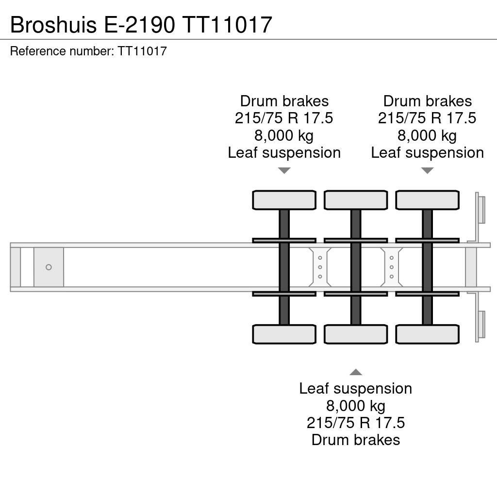 Broshuis E-2190 로우 로더-세미 트레일러
