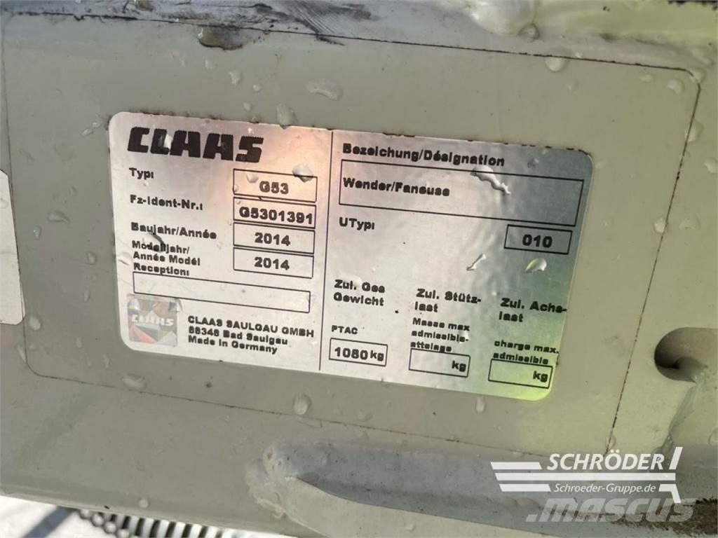 CLAAS VOLTO 800 갈퀴 및 테더