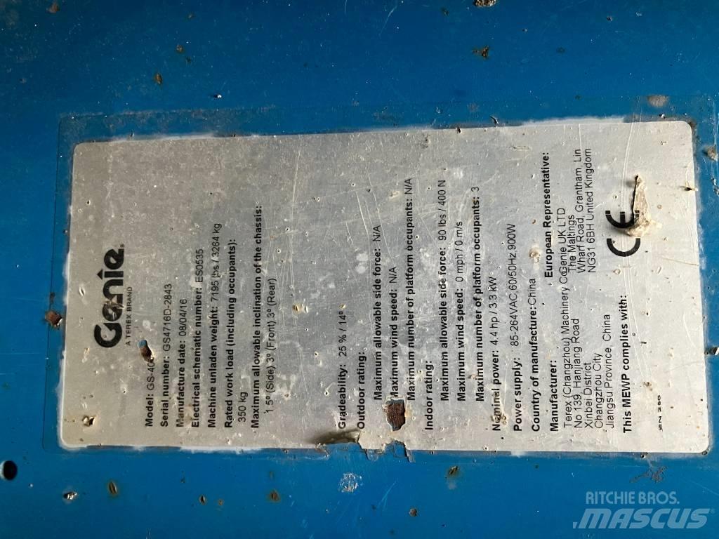 Genie GS 4047 가위형 리프트