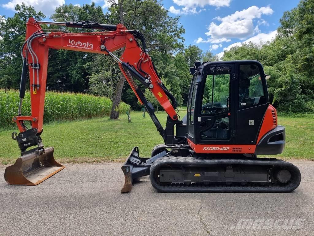 Kubota KX 080-4a2 중형굴삭기 7톤-28톤
