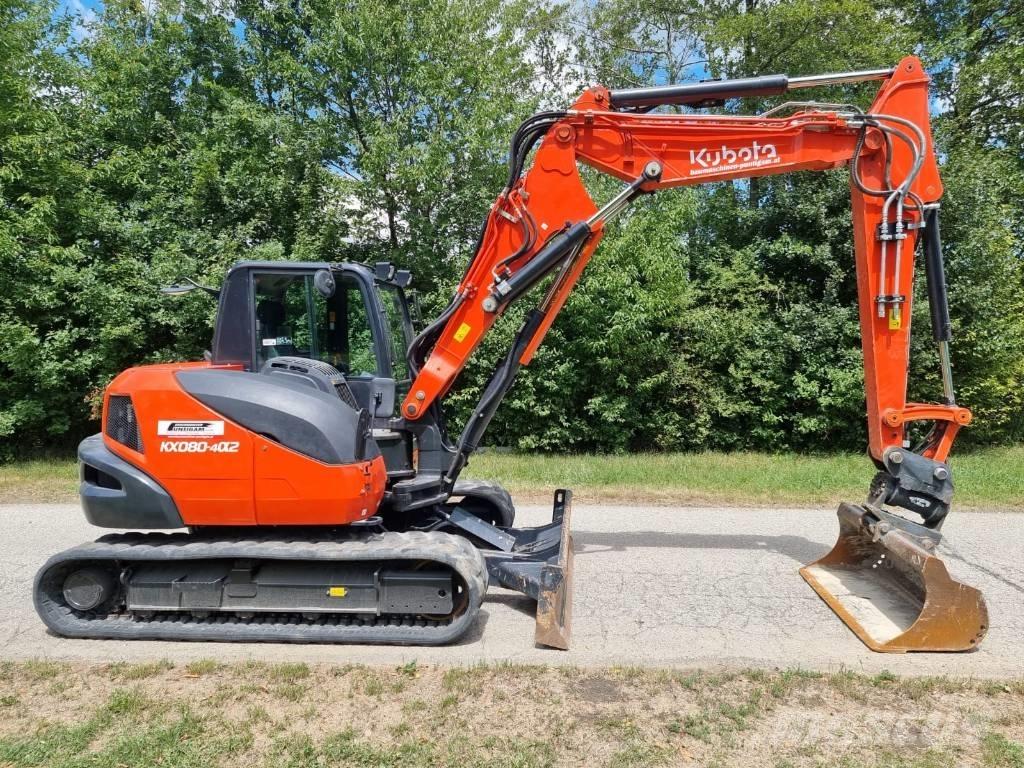 Kubota KX 080-4a2 중형굴삭기 7톤-28톤