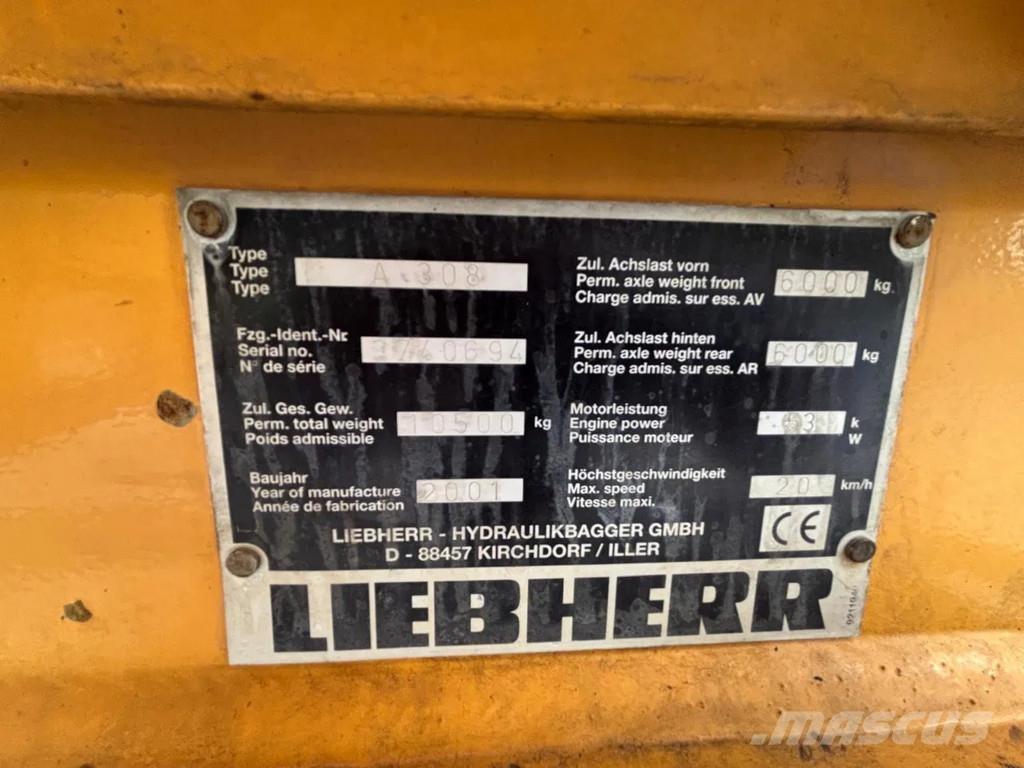 Liebherr A308  휠 굴삭기