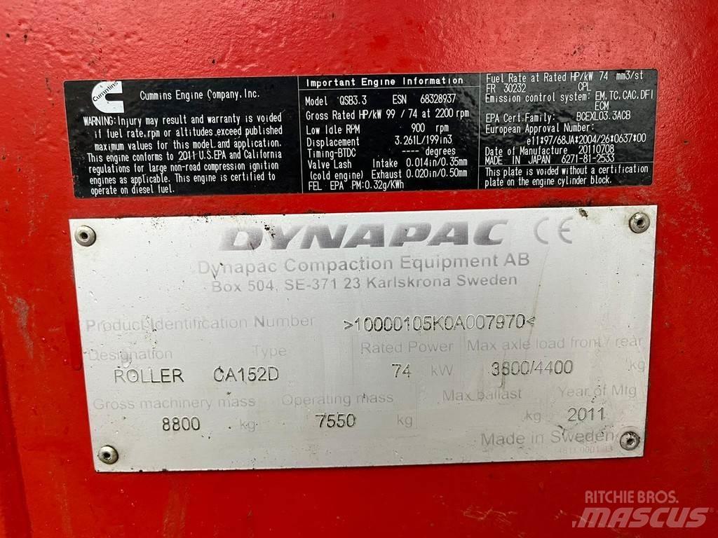 Dynapac CA152D 싱글 드럼 롤러