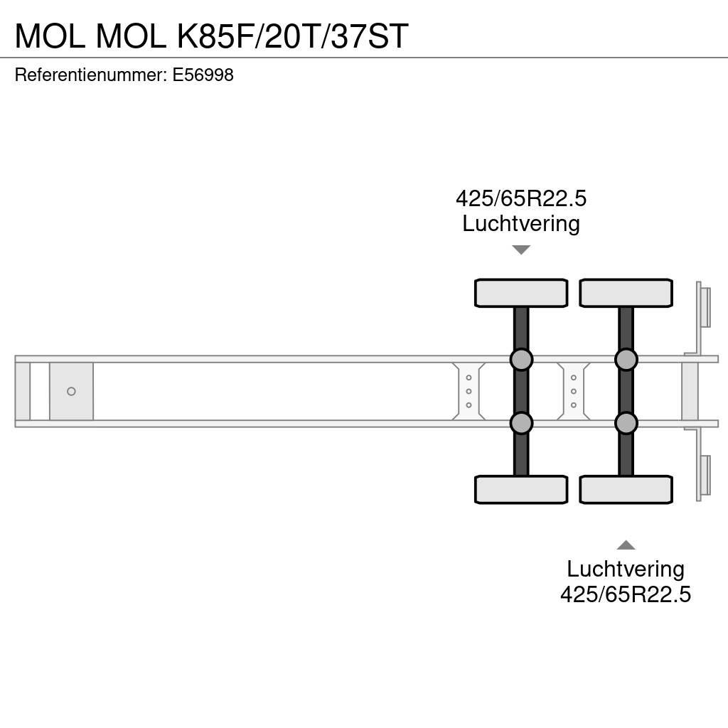MOL K85F/20T/37ST 티퍼 세미 트레일러