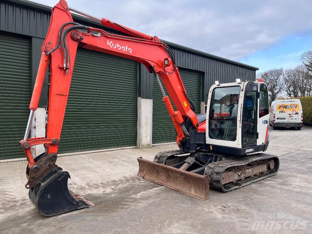 Kubota KX 080-3 소형 굴삭기 7톤 미만