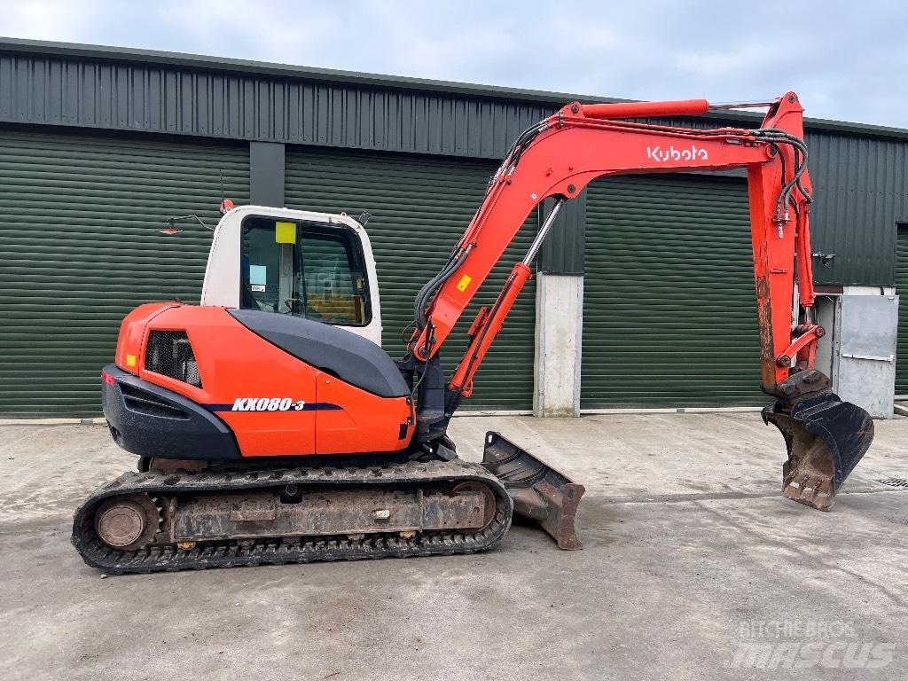 Kubota KX 080-3 소형 굴삭기 7톤 미만