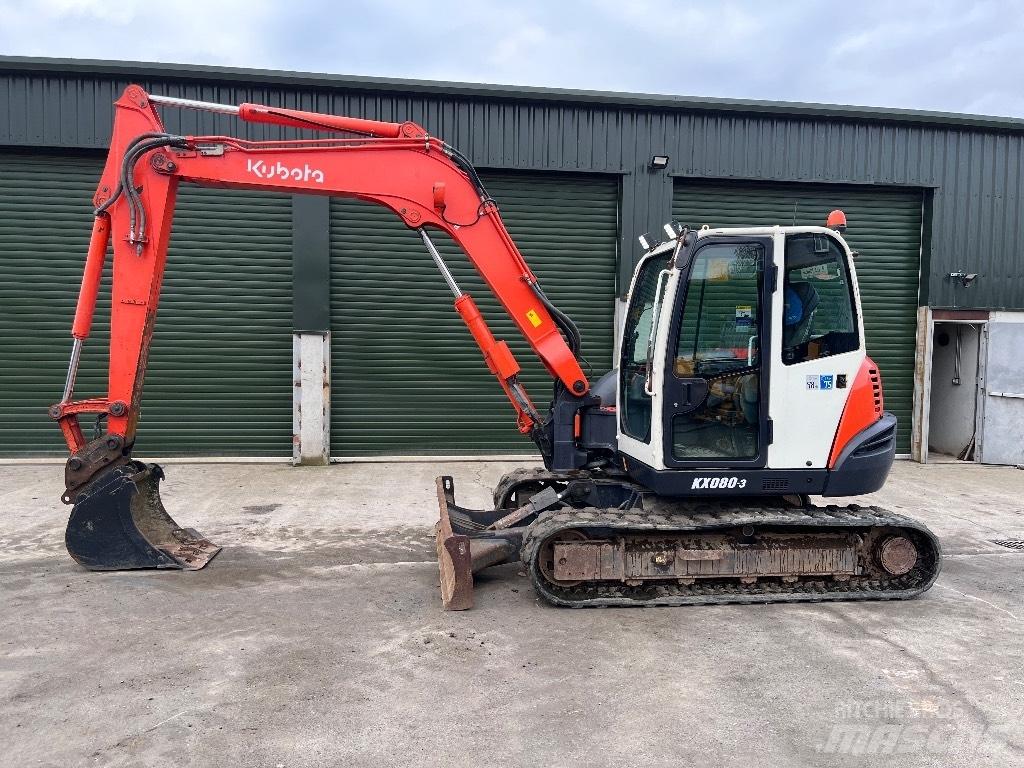 Kubota KX 080-3 소형 굴삭기 7톤 미만