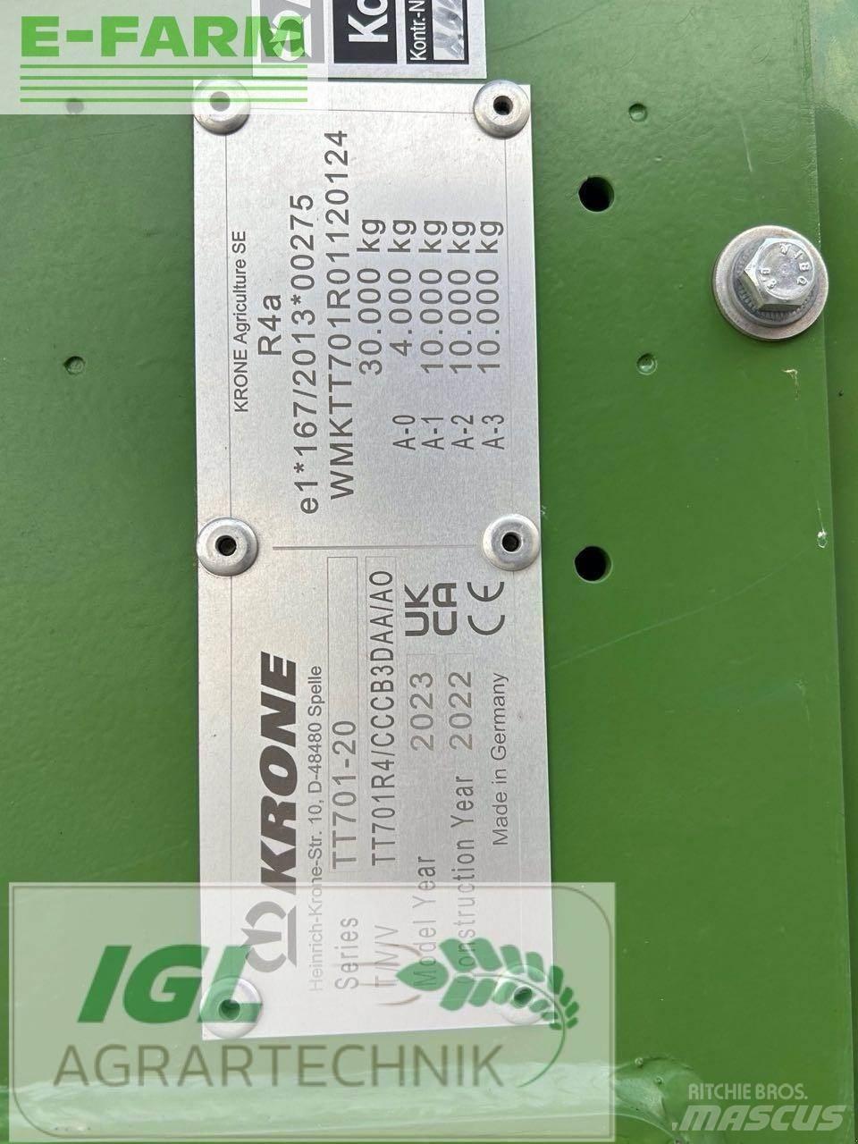 Krone tx 560 곡물용 카트