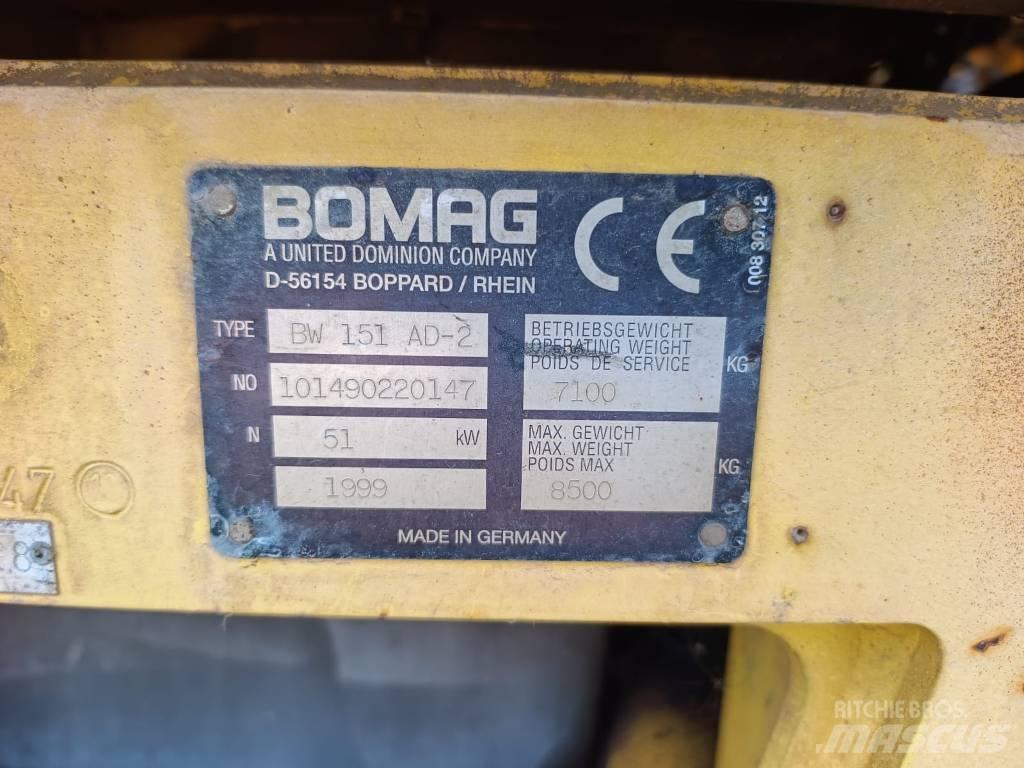 Bomag BW 151 AD-2 트윈 드럼 롤러