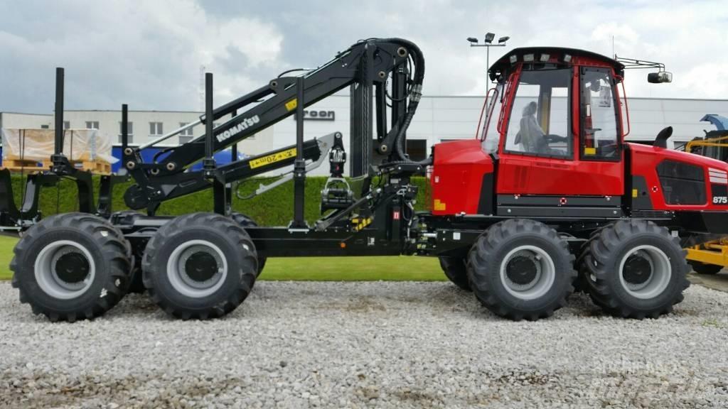 Komatsu 875 원목 포워더