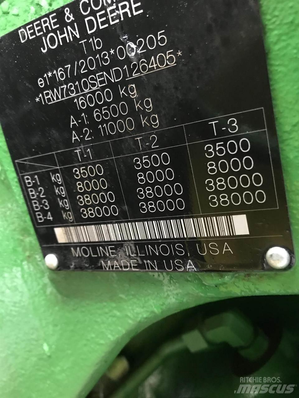 John Deere 7R 310 트랙터