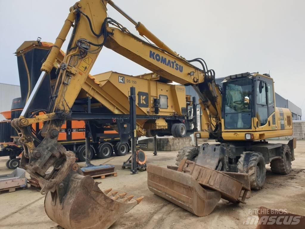 Komatsu PW180-7  휠 굴삭기