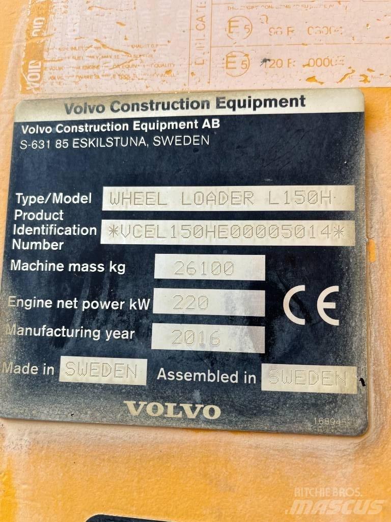 Volvo L150H  휠로우더