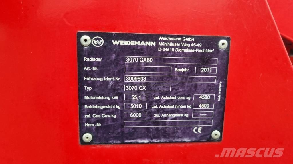 Weidemann 3070CX60  휠로우더