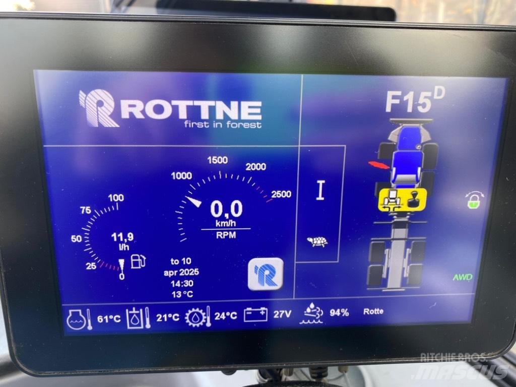 Rottne F15D 원목 포워더