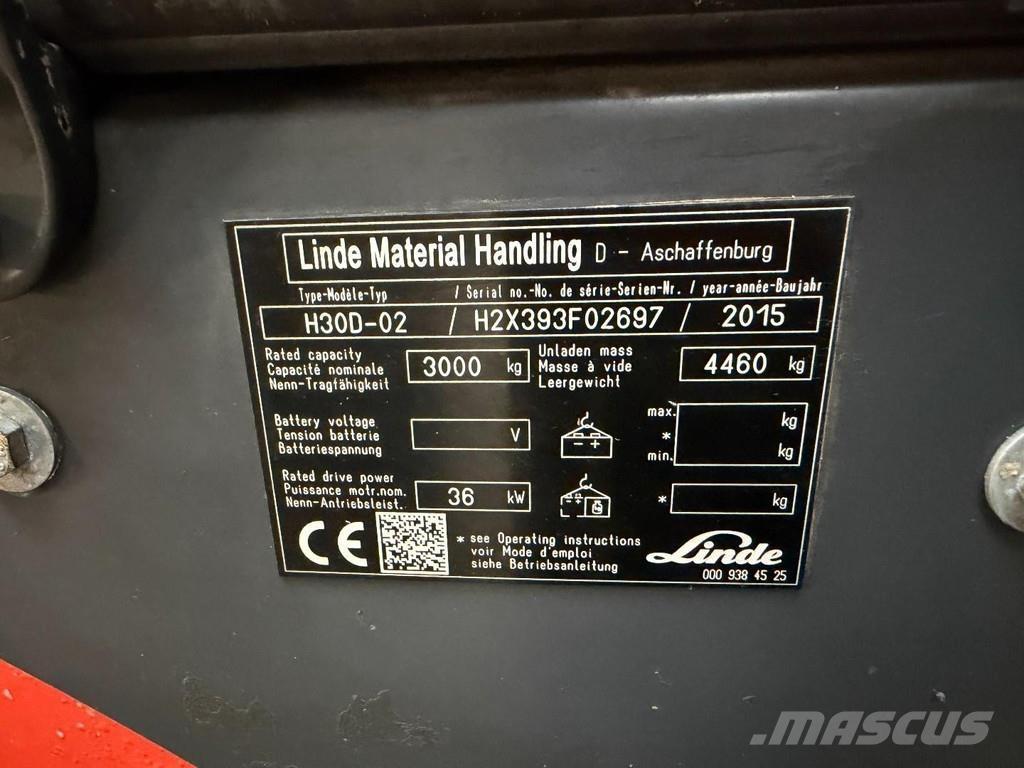 Linde H30D-02 디젤 지게차