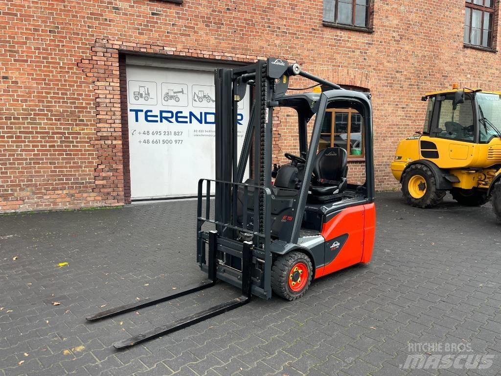 Linde E 15 전동 지게차