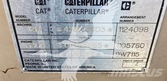 CAT 12H 그레이더