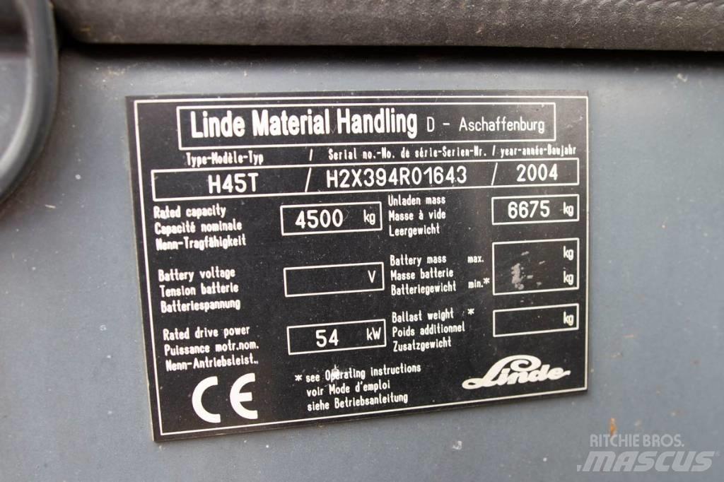 Linde H 45 T LPG 지게차