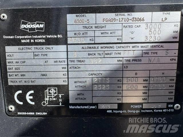Doosan G 30 E-5 LPG 지게차