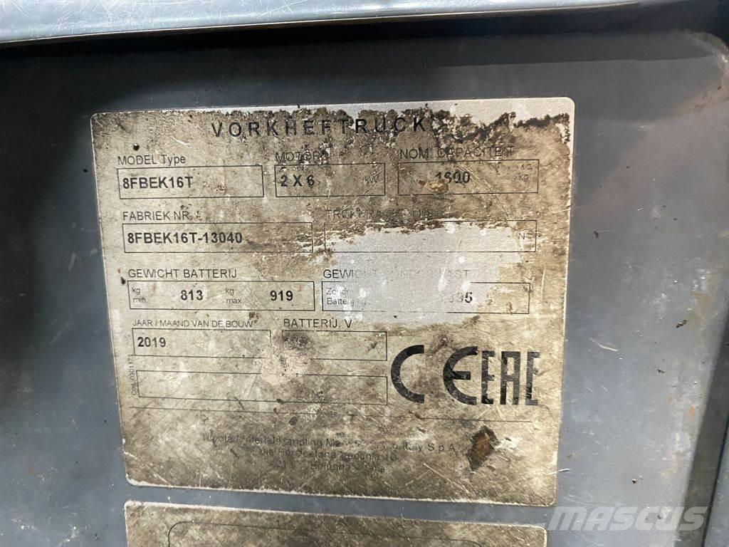 Toyota 8FBEK16T 전동 지게차