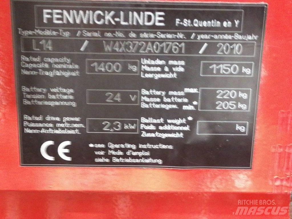 Linde L14 포크리프트