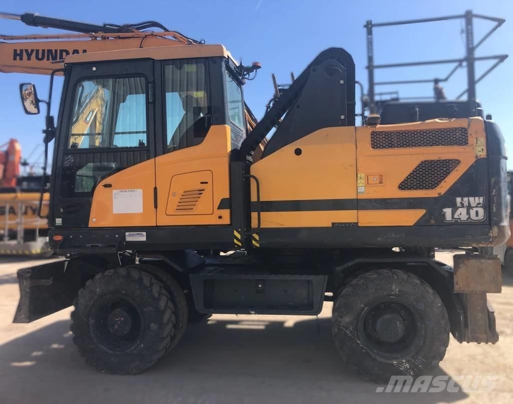 Hyundai HW140  휠 굴삭기