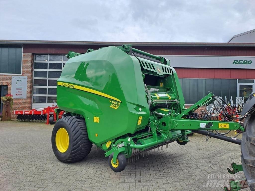 John Deere V461R 원형 곤포기