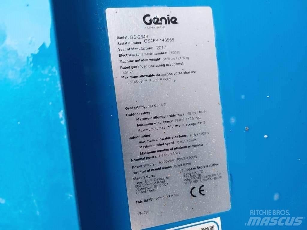 Genie GS 2646 가위형 리프트