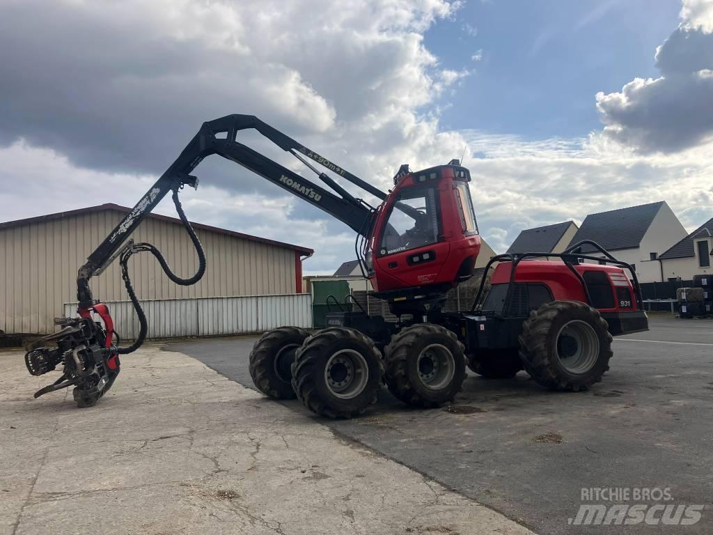 Komatsu 931 원목 하베스터