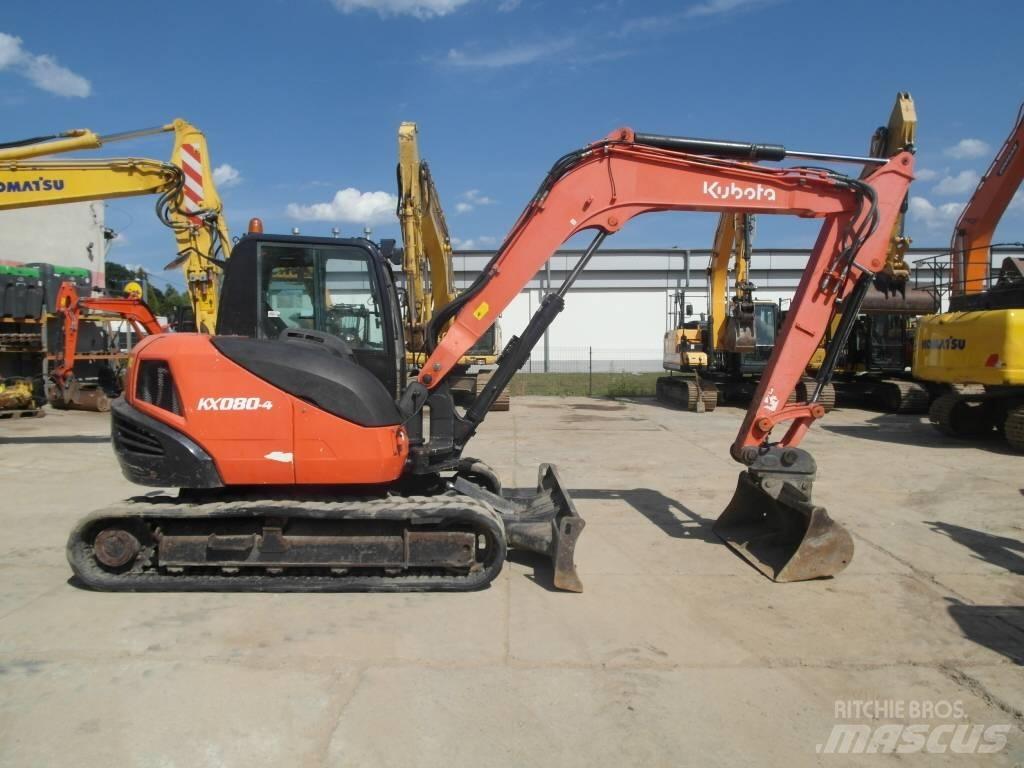 Kubota KX 080-4 중형굴삭기 7톤-28톤