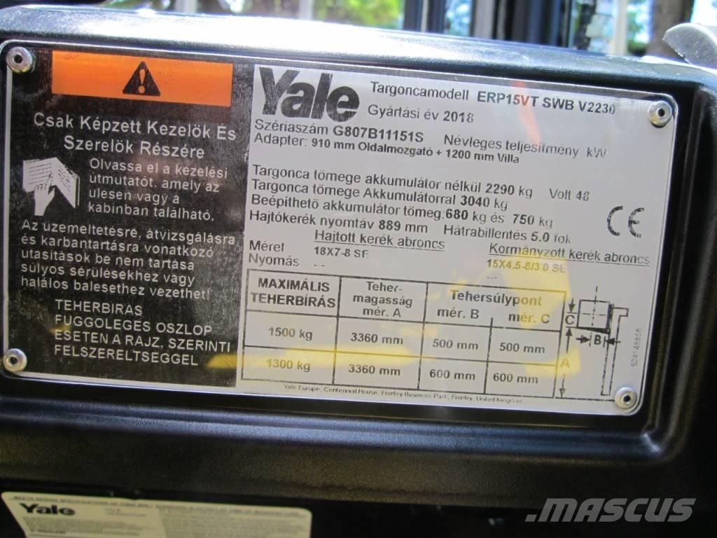 Yale ERP15VT 전동 지게차